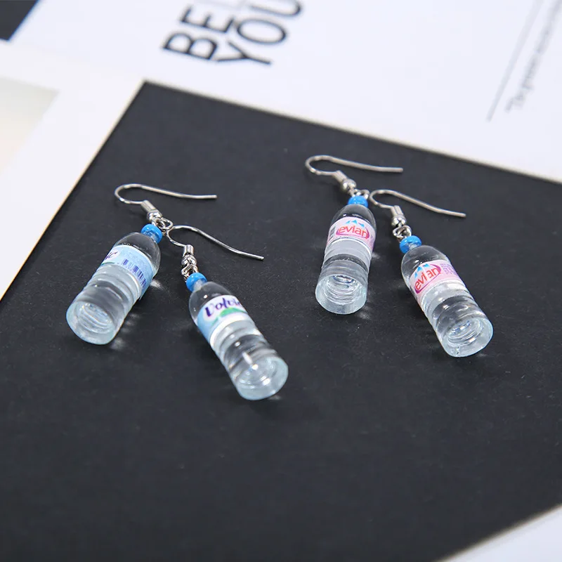 Vivid Little Glass Mineral Water Drink Bottle Silver Plated Dangle Earrings Drop Earrings for Women
Vivid Little Glass Mineral Water Drink Bottle Silver Plated Dangle Earrings Drop Earrings for Women