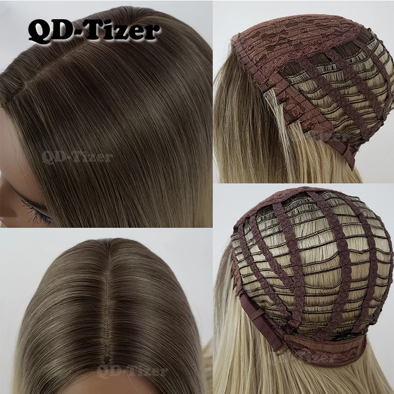 QD-Tizer Brown Hair Wig Long Body Wave Silk Base Wig Glueless Heat Resistant Fiber Hair #8 Color Synthetic Wigs For Black Women
QD-Tizer Brown Hair Wig Long Body Wave Silk Base Wig Glueless Heat Resistant Fiber Hair #8 Color Synthetic Wigs For Black Women