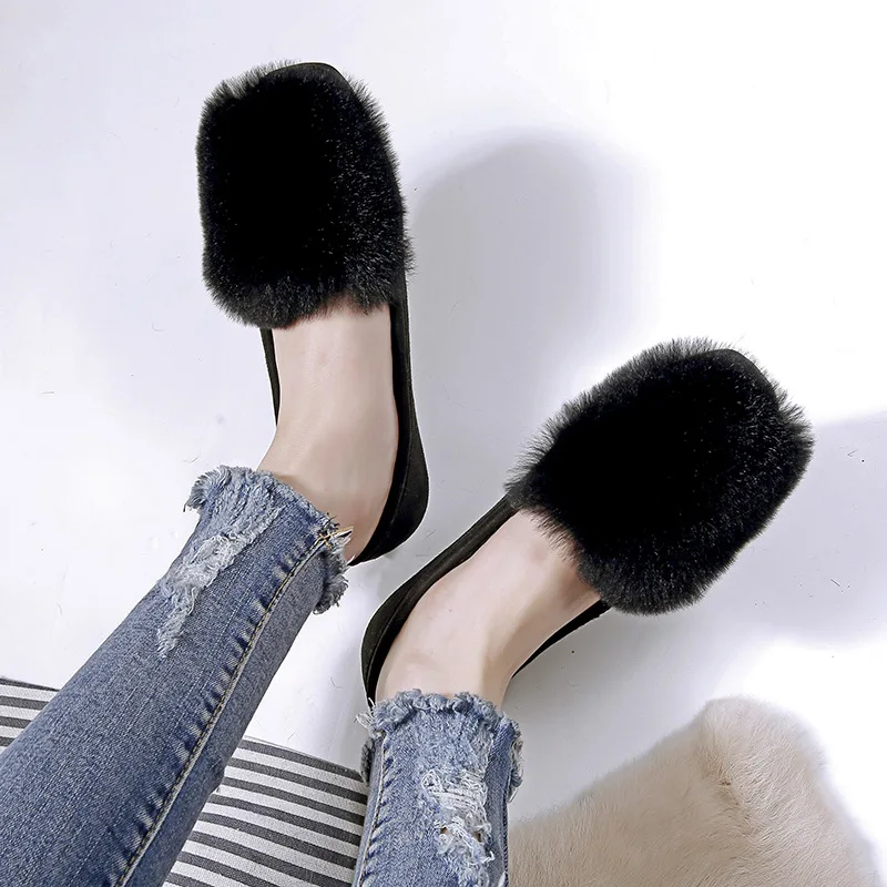 "Women Flats Square Toe Single Shoes 2019 New Winter Female Leisure Rabbit Fur, Soft Bottom Shoes Big Size 40-43 Fur Shoes
"Women Flats Square Toe Single Shoes 2019 New Winter Female Leisure Rabbit Fur, Soft Bottom Shoes Big Size 40-43 Fur Shoes
