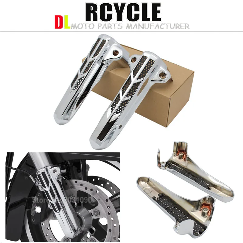 Motorcycle Front Lower Fork Leg Covers Case With Light Fits for Harley Accessories FLHR FLHX FLHT 2014-2018
Motorcycle Front Lower Fork Leg Covers Case With Light Fits for Harley Accessories FLHR FLHX FLHT 2014-2018
