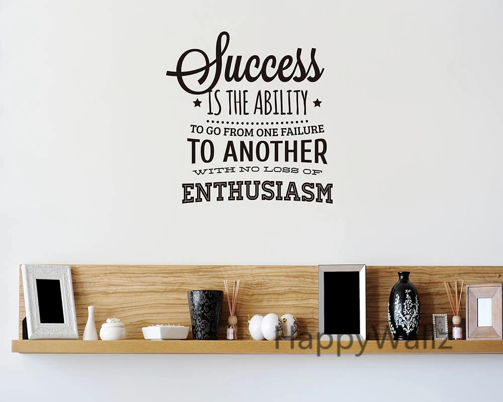 Success Motivational Quote Wall Sticker Enthusiasm Quote Wall Decal DIY Decorative Inspirational Quote Vinyl Wall Decal Q79
Success Motivational Quote Wall Sticker Enthusiasm Quote Wall Decal DIY Decorative Inspirational Quote Vinyl Wall Decal Q79