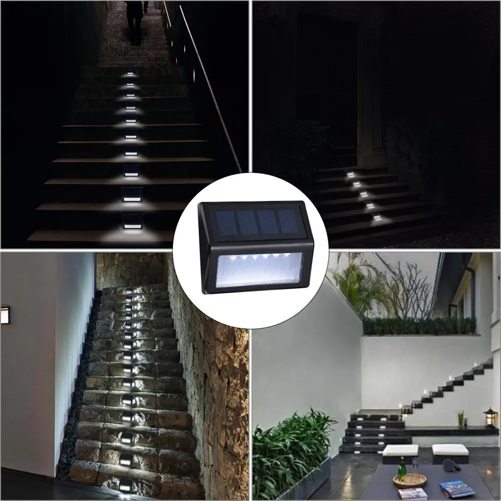 8Pack Solar Step Lights Outdoor Solar Deck lights 6 LED Wireless Waterproof Security Lamps Lighting for Steps Stairs Decks Docks
8Pack Solar Step Lights Outdoor Solar Deck lights 6 LED Wireless Waterproof Security Lamps Lighting for Steps Stairs Decks Docks