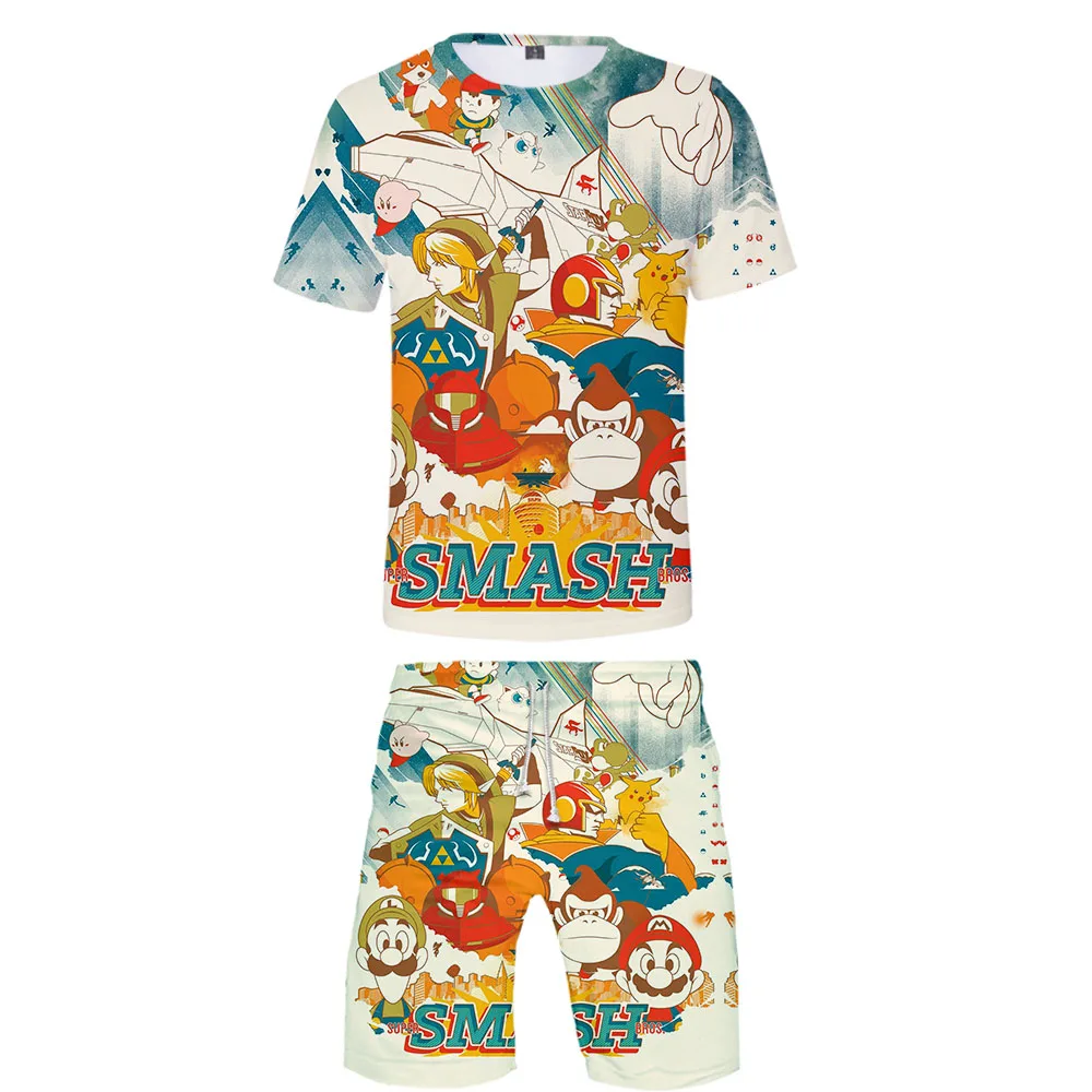 Повседневная игра Super Smash Bros. Ultimate Sets Мужская футболка с коротким рукавом и