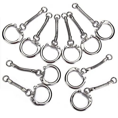 10 PCS Snake Chain Key Rings Silver-color DIY Jewelry Findings Handmade Craft Jewelry Accessories Components
10 PCS Snake Chain Key Rings Silver-color DIY Jewelry Findings Handmade Craft Jewelry Accessories Components