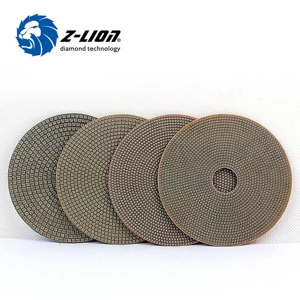Z-LION 4'' Electroplated Diamond Polishing Pads 100mm Soft Sharp Polishing Discs For Concrete Granite Marble Stone Sanding 4pcs
Z-LION 4'' Electroplated Diamond Polishing Pads 100mm Soft Sharp Polishing Discs For Concrete Granite Marble Stone Sanding 4pcs