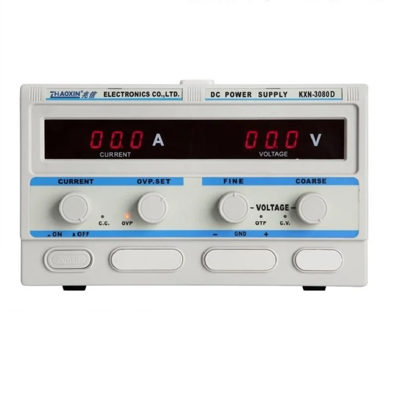 LED Display Adjustable Switching Regulator DC Power Supply KXN-3080D Laptop Repair Rework 110v - 220v LAB DC Power Supply
LED Display Adjustable Switching Regulator DC Power Supply KXN-3080D Laptop Repair Rework 110v - 220v LAB DC Power Supply