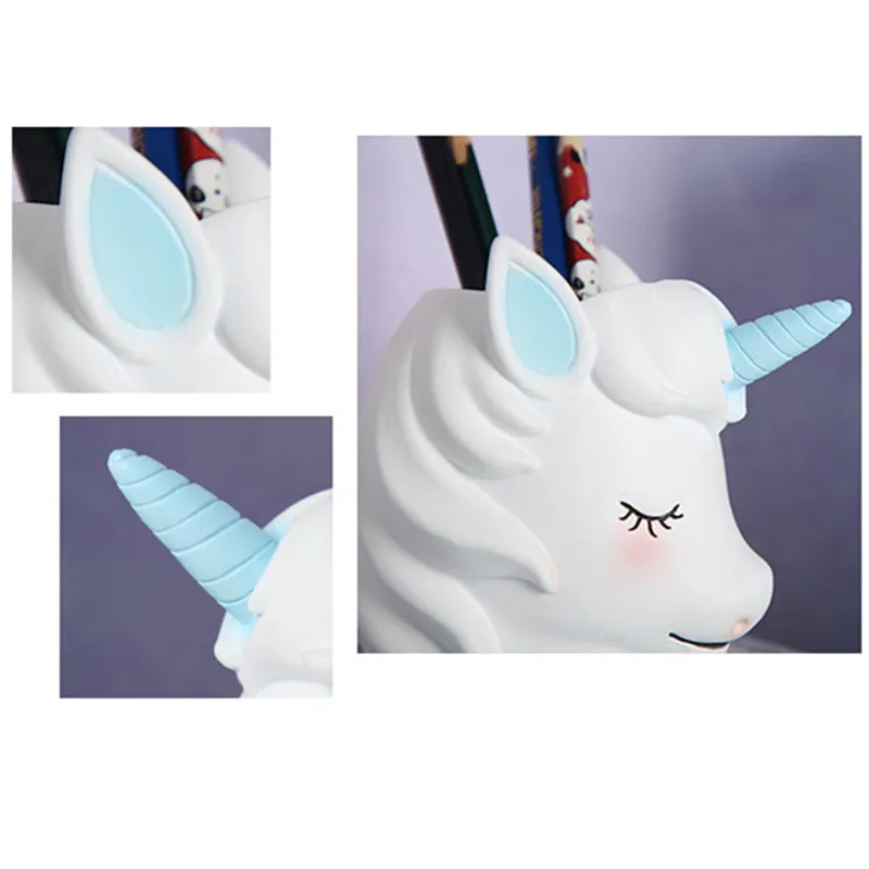 Nordic Unicorn Head Portraits Resin Pencil Vase Creative Office Desktop Decoration Fashion Living Room Cartoon Storage Box X2022
Nordic Unicorn Head Portraits Resin Pencil Vase Creative Office Desktop Decoration Fashion Living Room Cartoon Storage Box X2022