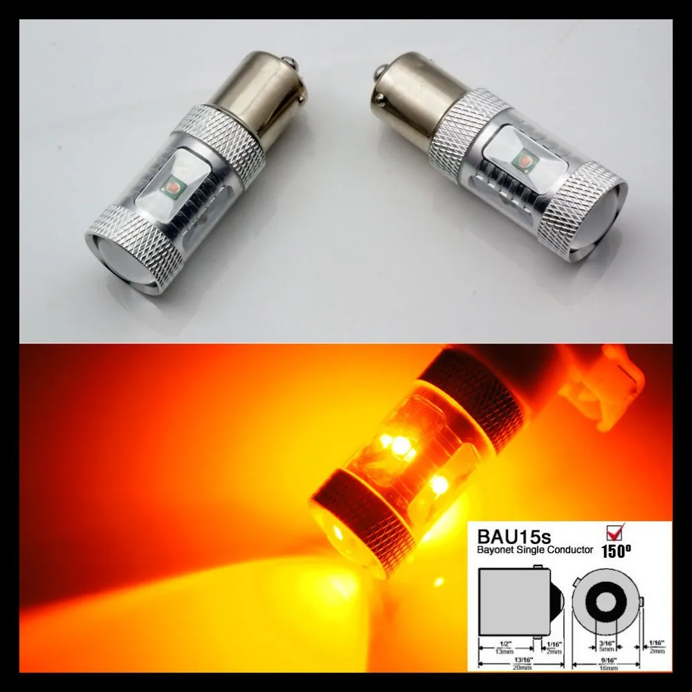 2x BAU15s PY21W 7507 5009 Amber 30W CREE Chips High Power Error Free Front Turn Signal Light Bulb Projecto Can-bus No Flickering
2x BAU15s PY21W 7507 5009 Amber 30W CREE Chips High Power Error Free Front Turn Signal Light Bulb Projecto Can-bus No Flickering