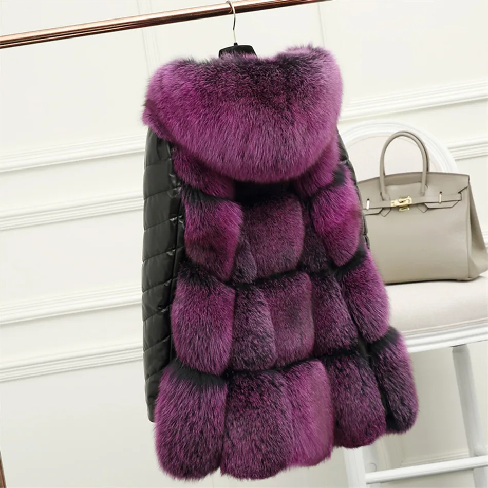 70 cm long grid fox fur hoodie coat outwear patchwork sheep leather sleeves removable custom plus size 3xl 4xl 5xl 6xl
70 cm long grid fox fur hoodie coat outwear patchwork sheep leather sleeves removable custom plus size 3xl 4xl 5xl 6xl