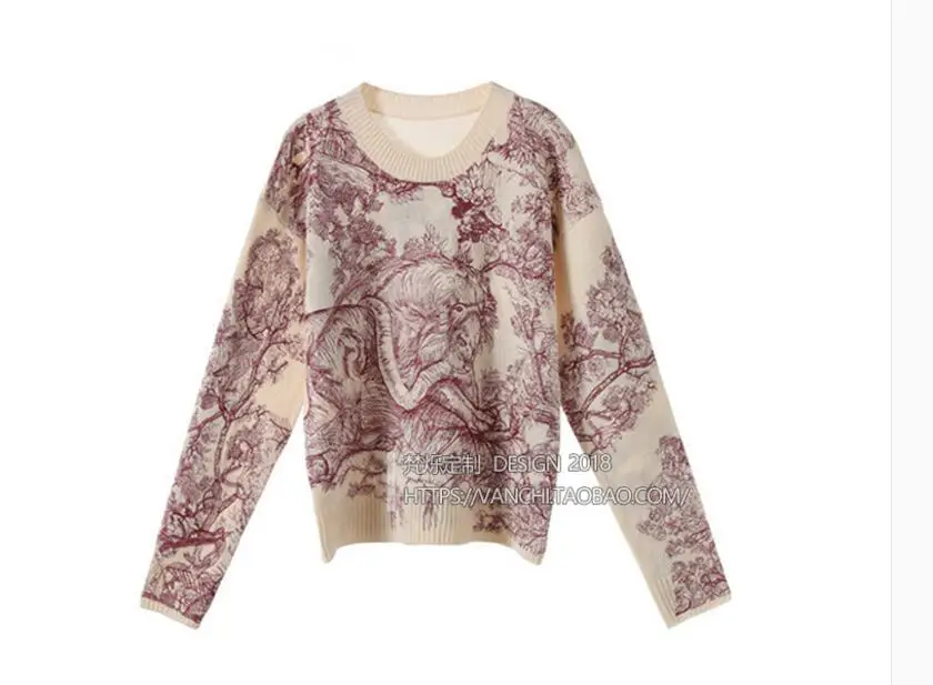 Sweater Heavy-duty embroidered loose sweater women Early spring new thin knit tops
Sweater Heavy-duty embroidered loose sweater women Early spring new thin knit tops