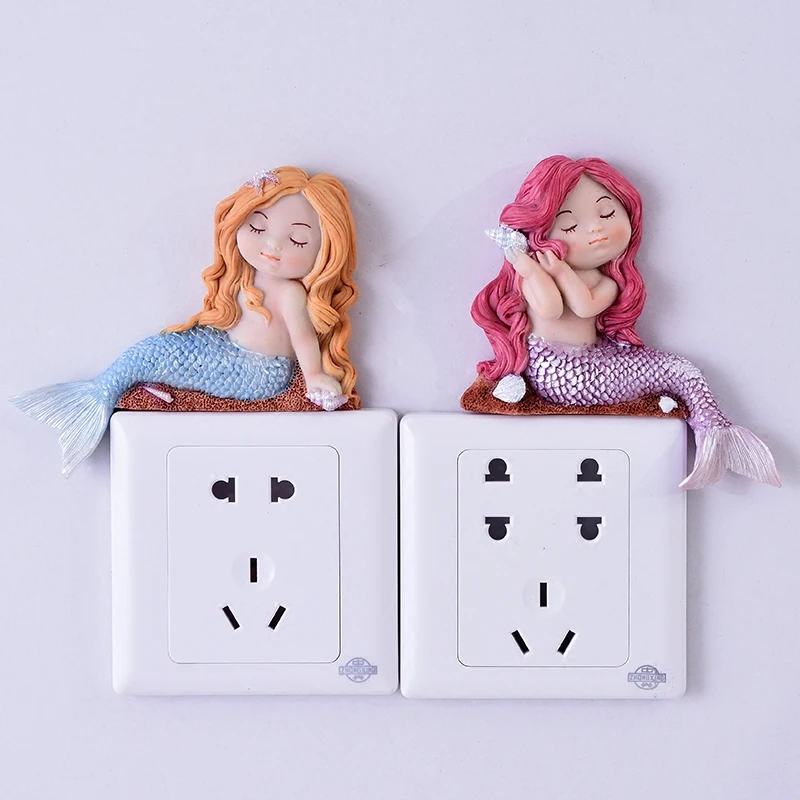 Mermaid Switch Stickers Wall Sticker Creative Personality Cute Socket Protector Modern Simple Bedroom Decoration
Mermaid Switch Stickers Wall Sticker Creative Personality Cute Socket Protector Modern Simple Bedroom Decoration