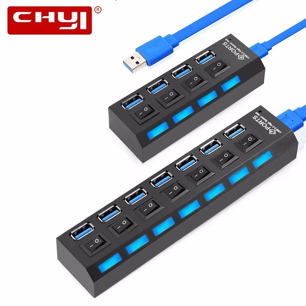 USB Hub 3.0 Multi USB Splitter 4/7 Ports High Speed Adapter Multiple Expander 3.0 USB Hub with on/off Switch For PC Accessories
USB Hub 3.0 Multi USB Splitter 4/7 Ports High Speed Adapter Multiple Expander 3.0 USB Hub with on/off Switch For PC Accessories