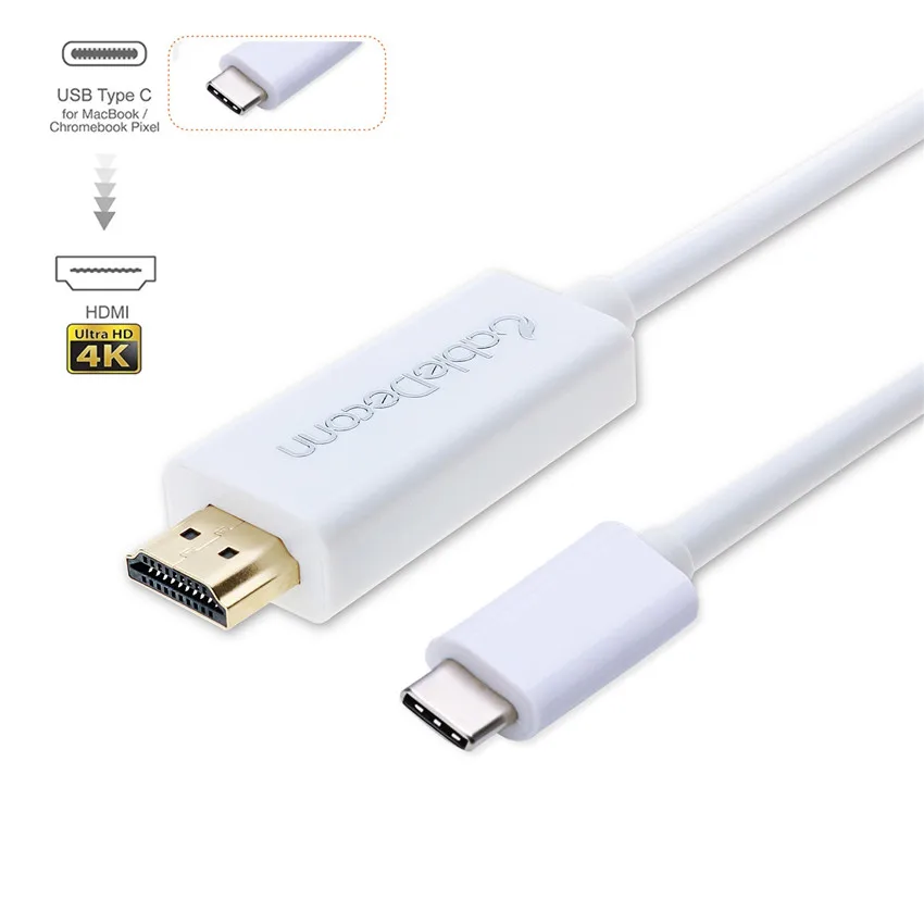 USB C к HDMI 4K кабель адаптер 3 1 Type конвертер 3m 5m для Mac book Google Chromebook Pixel ноутбук видео