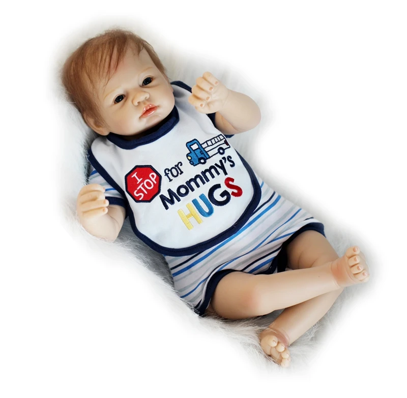NPK bebes Reborn 22inch 55cm Soft Silicone Baby Dolls Lifelike Adorable Newborn Fashion Boys Bonecas Reborn Babies Dolls
NPK bebes Reborn 22inch 55cm Soft Silicone Baby Dolls Lifelike Adorable Newborn Fashion Boys Bonecas Reborn Babies Dolls