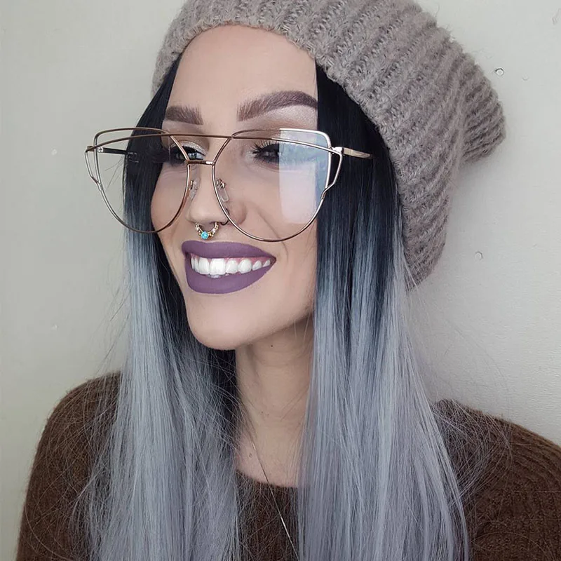 Hot 2018 Newest Cat Eye Glasses Frame Women Brand Designer Twin-Beams Metal Eyeglasses Frame Clear Fashion Glasses Drop Ship
Hot 2018 Newest Cat Eye Glasses Frame Women Brand Designer Twin-Beams Metal Eyeglasses Frame Clear Fashion Glasses Drop Ship
