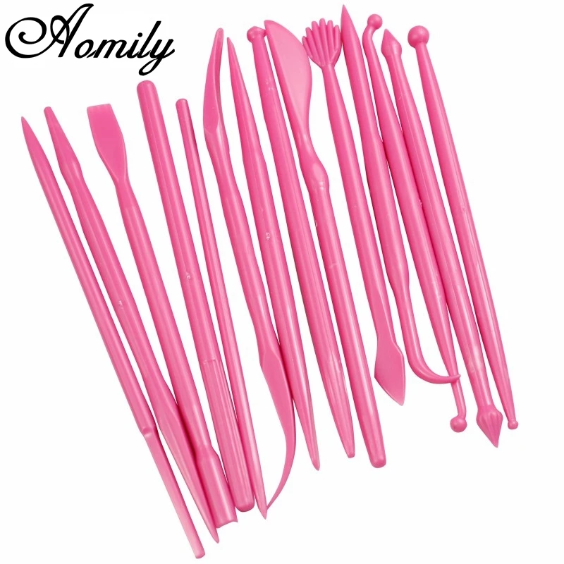 Aomily 14pcs/Set Sculpture Sugar Modeling Cutter Smoother Polymer Clay Mold Fondant Flower Gum Paste Decorating Pen Tool Kit
Aomily 14pcs/Set Sculpture Sugar Modeling Cutter Smoother Polymer Clay Mold Fondant Flower Gum Paste Decorating Pen Tool Kit