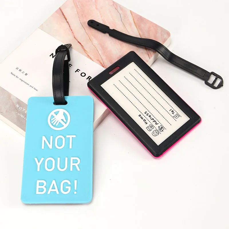 New Suitcase Luggage Tags Identifier Label ID Address Holder Environmental Protection Cover Luggage Tag Travel Accessories
New Suitcase Luggage Tags Identifier Label ID Address Holder Environmental Protection Cover Luggage Tag Travel Accessories