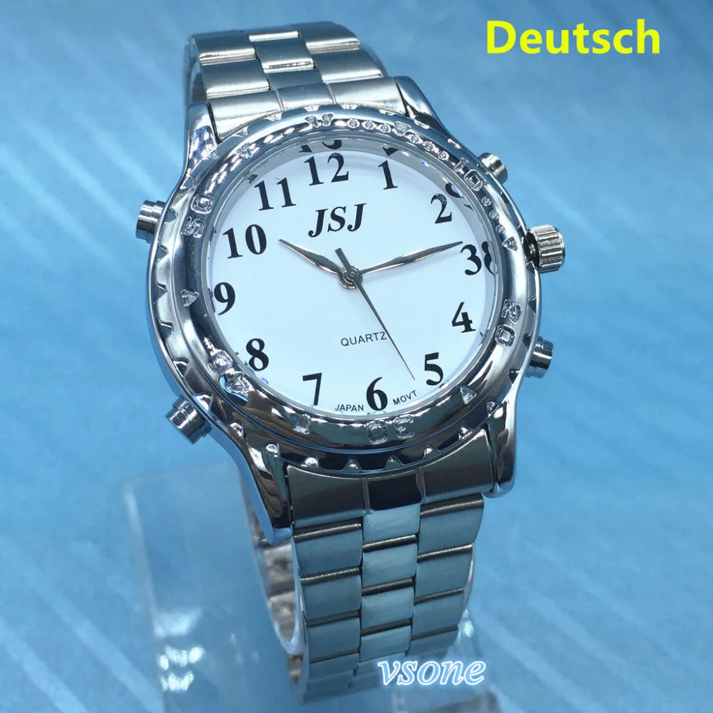 Немецкие часы Deutsch Sprech для слепых людей или с дефектами зрения немецкие говорящие