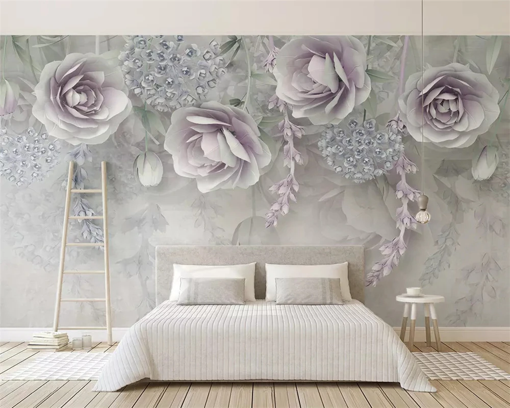 beibehang Customized 2020 new lavender flower 3D embossed TV background wallpaper papel de parede 3d wall papers home decor
beibehang Customized 2020 new lavender flower 3D embossed TV background wallpaper papel de parede 3d wall papers home decor