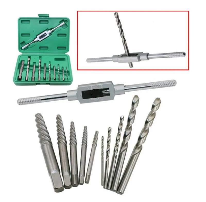 YOFE 11Pcs High Hardness Machine Repair Broken Wire Extractor 3MM-10MM Breakage Screw Extractor Drill Bits Hand Tools Set
YOFE 11Pcs High Hardness Machine Repair Broken Wire Extractor 3MM-10MM Breakage Screw Extractor Drill Bits Hand Tools Set