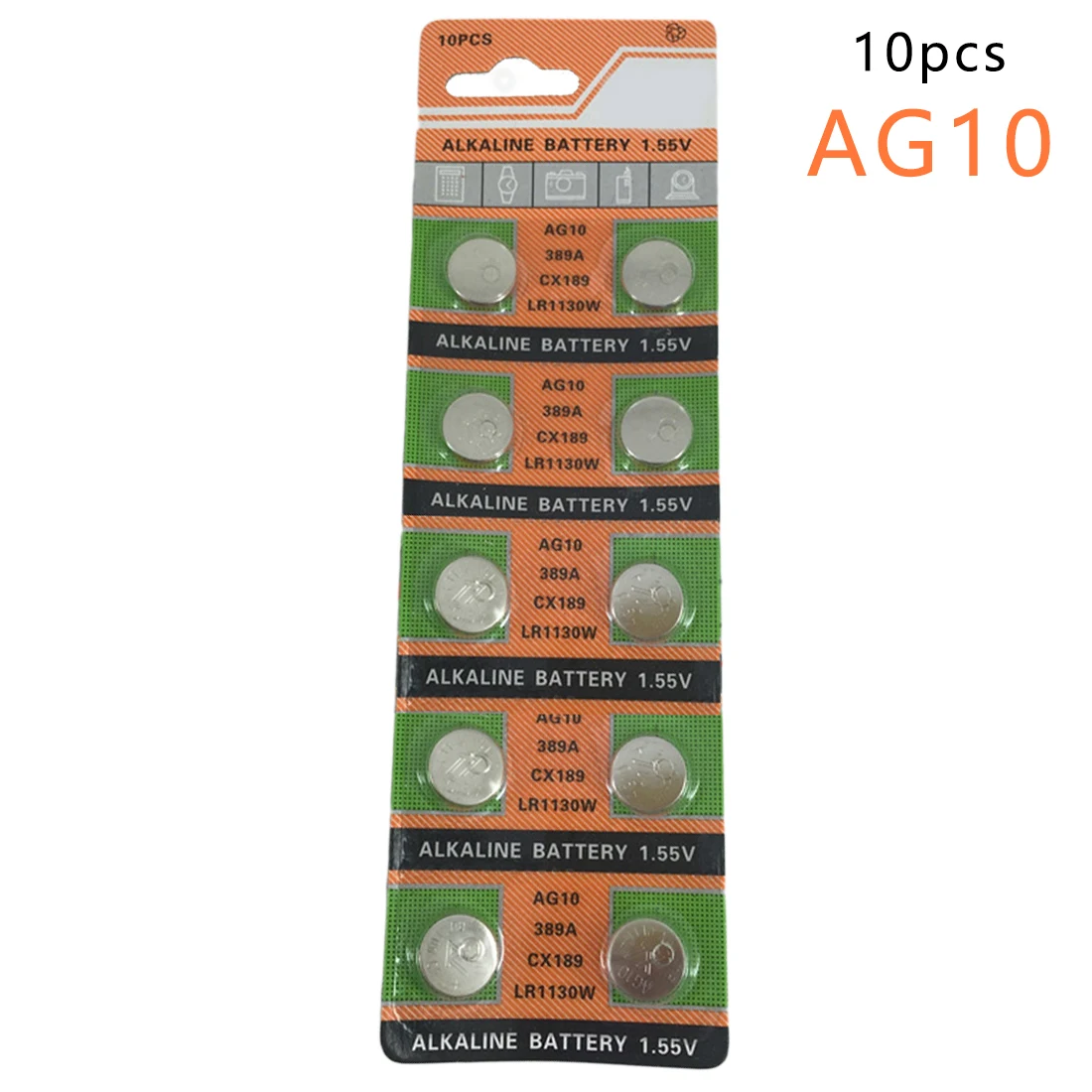 Centechia Новое поступление часы батарея 10 шт 1 55 V AG10 LR54 LR1130 L1131 389 189 щелочные батареи
