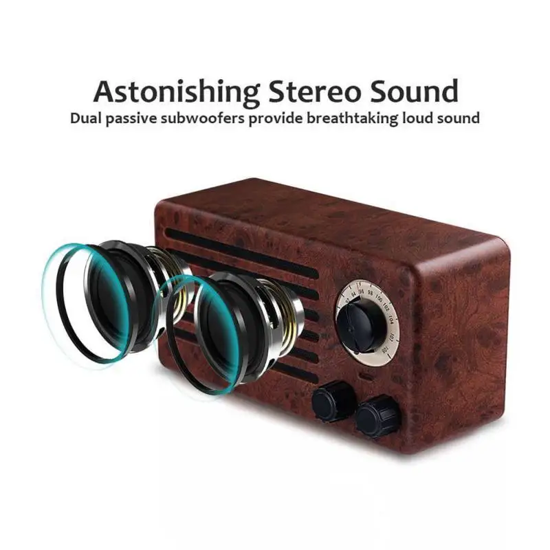 NR-3013 Retro Wireless Bluetooth Speakers Portable HiFi Home Speaker Stereo Subwoofer FM TF Radio for Smartphone PC Laptop
NR-3013 Retro Wireless Bluetooth Speakers Portable HiFi Home Speaker Stereo Subwoofer FM TF Radio for Smartphone PC Laptop