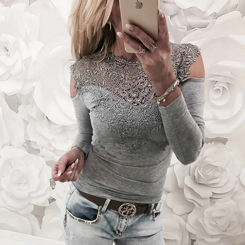 Summer Sexy Lace Shirts T Shirt Women Patchwork Off Shoulder Party Tops Blusas Femininas 2018 Womens Clothing Camiseta Feminina
Summer Sexy Lace Shirts T Shirt Women Patchwork Off Shoulder Party Tops Blusas Femininas 2018 Womens Clothing Camiseta Feminina