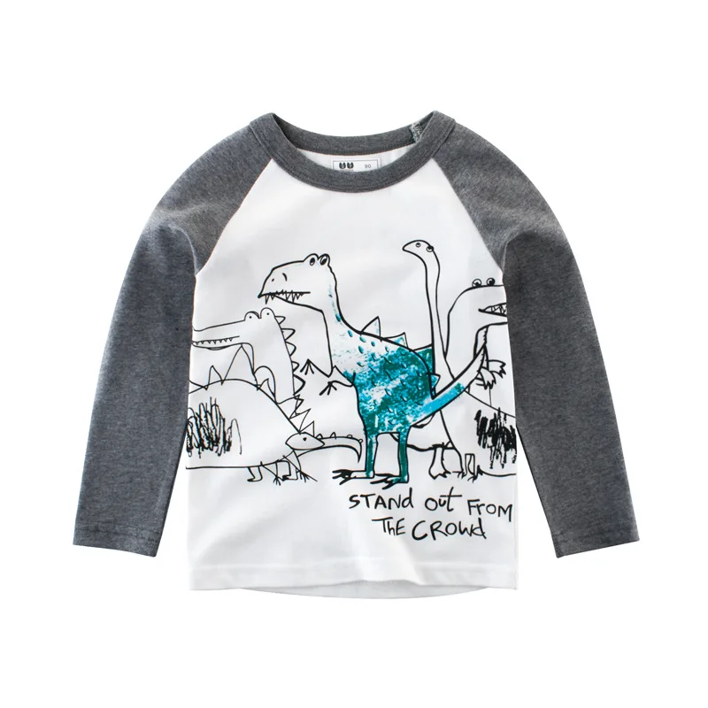Kids Clothes Cartoon Dinosaur Patterns T-Shirt Long Sleeve Clothing Toddler Children Girl Clothing Tops Cotton T Shirt For Kid
Kids Clothes Cartoon Dinosaur Patterns T-Shirt Long Sleeve Clothing Toddler Children Girl Clothing Tops Cotton T Shirt For Kid