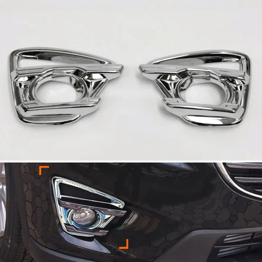 2X ABS Front Foglight Lamp Cover Fog light Trim Moulding Cover Bezel Garnish Foglight Bumper Decoration For 2015 CX5 car styling
2X ABS Front Foglight Lamp Cover Fog light Trim Moulding Cover Bezel Garnish Foglight Bumper Decoration For 2015 CX5 car styling