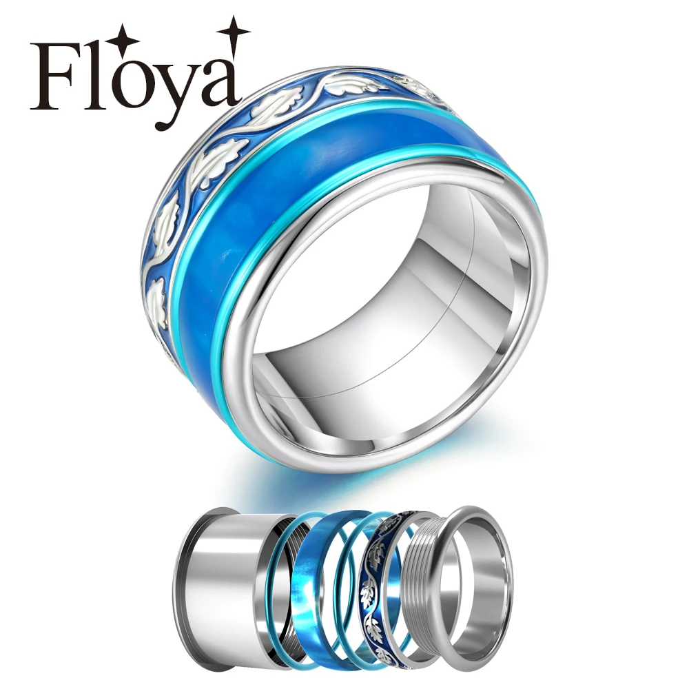 Floya Interchangeable Rings Women Arctic Symphony Band Ring Stainless Steel Collection Eternity Leaf Accessories Hoop Inner Ring
Floya Interchangeable Rings Women Arctic Symphony Band Ring Stainless Steel Collection Eternity Leaf Accessories Hoop Inner Ring