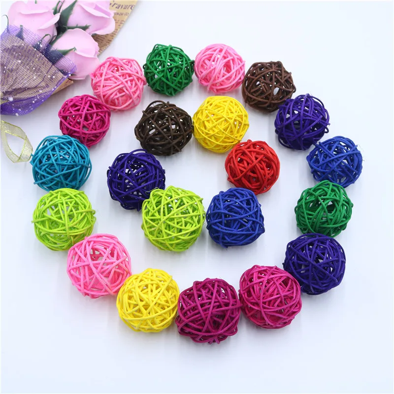 8PCS 5CM Colorful Rattan Ball DIY Ornaments Sepak Takraw Home Ornament Christmas/Birthday Wedding Party Kids Gifts Decorations
8PCS 5CM Colorful Rattan Ball DIY Ornaments Sepak Takraw Home Ornament Christmas/Birthday Wedding Party Kids Gifts Decorations
