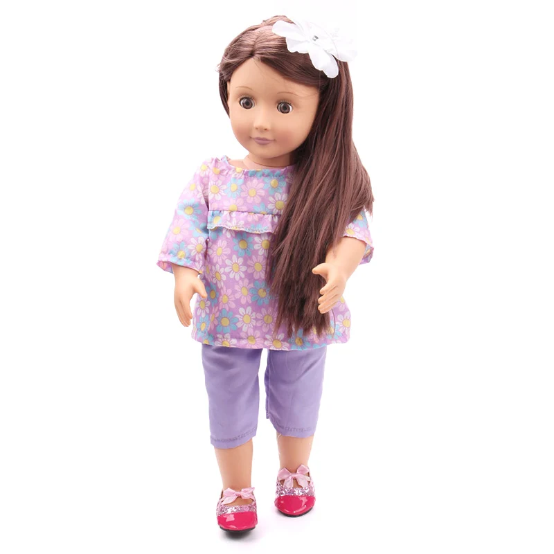 Doll clothes Cute baby spring purple set fit 18 inch Girl dolls and 43 cm baby doll accessories c2
Doll clothes Cute baby spring purple set fit 18 inch Girl dolls and 43 cm baby doll accessories c2