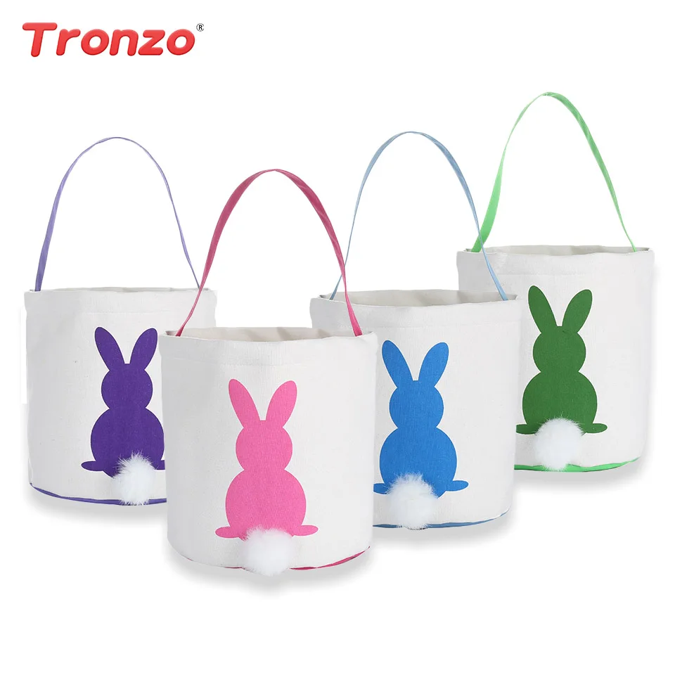 Корзина для ушей Tronzo Bunny украшения дня рождения Детская Милая ткань конфеты