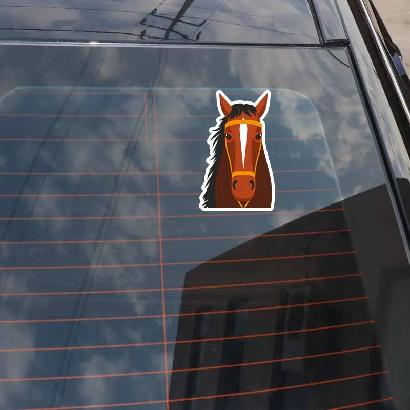 YJZT 9.6CM*15.5CM Cartoon Horse Head PVC High-quality Car Sticker Animal Decals 5-0758
YJZT 9.6CM*15.5CM Cartoon Horse Head PVC High-quality Car Sticker Animal Decals 5-0758