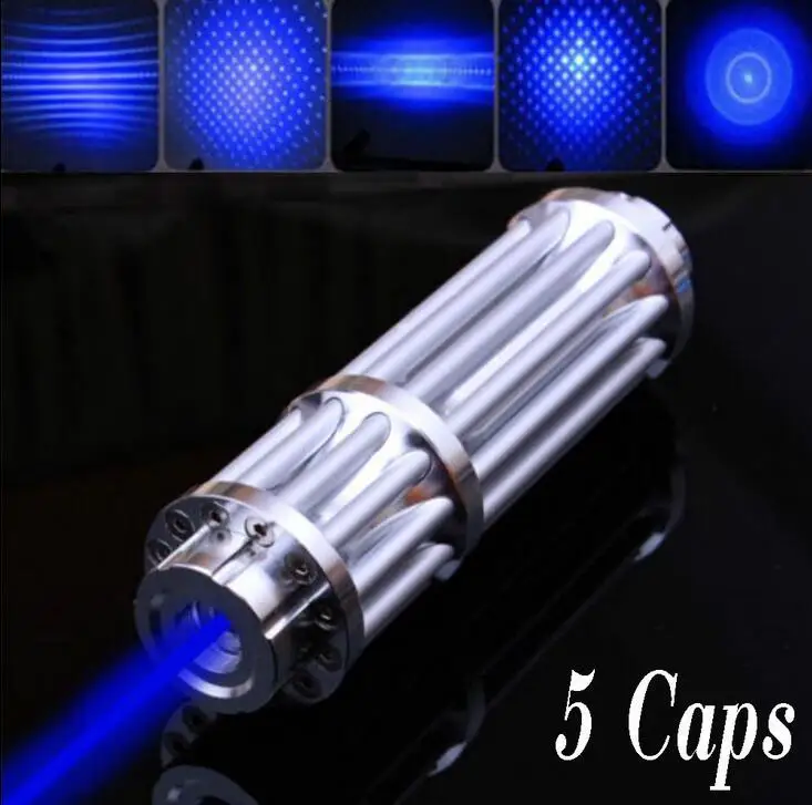 450нм Высокая мощность 200000 м Синяя лазерная указка лазер ручка свет регулируемый