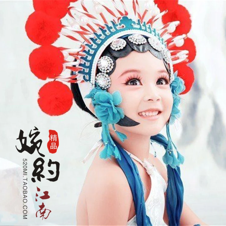 Тиары и костюмы Shi Ling Opera в улучшенном стиле для девушек женщин костюм ханьфу