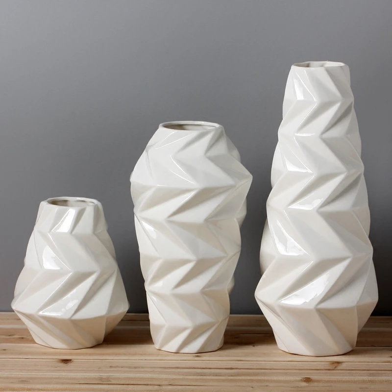 3pcs White Ceramic Creative Contracted Flower Vase Pot Home Decor Craft Room Decoration Handicraft Garden Porcelain Figurine
3pcs White Ceramic Creative Contracted Flower Vase Pot Home Decor Craft Room Decoration Handicraft Garden Porcelain Figurine