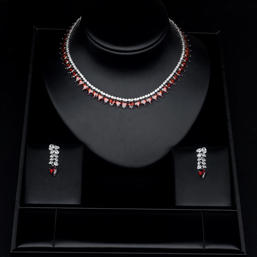 Be 8 Luxury Red AAA CZ Stone Jewelry Sets for Women Bride Necklace Earring Set Wedding Dress Accessories Wholesale Price S419
Be 8 Luxury Red AAA CZ Stone Jewelry Sets for Women Bride Necklace Earring Set Wedding Dress Accessories Wholesale Price S419