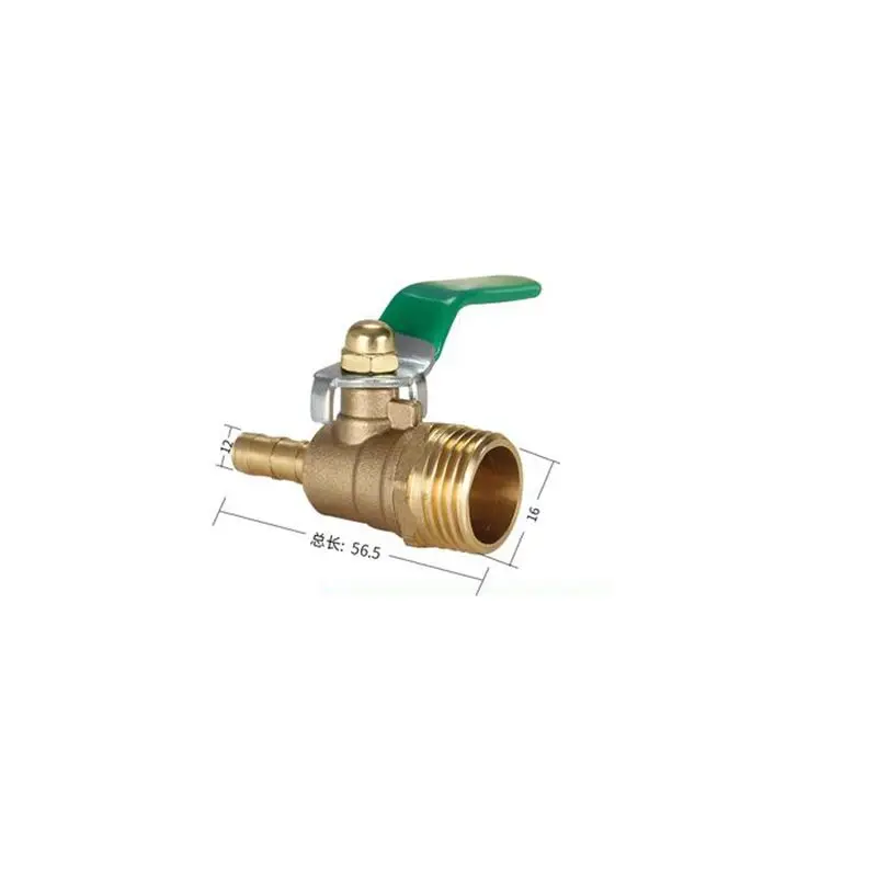 3/8" Male Thread x 8mm/10mm/12mm Brass Ball Valve Extra Strong Thickwalls Copper Pagoda Joint Barbed Pipe Fitting
3/8" Male Thread x 8mm/10mm/12mm Brass Ball Valve Extra Strong Thickwalls Copper Pagoda Joint Barbed Pipe Fitting
