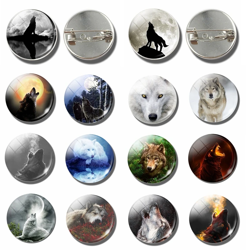 Full Moon Aggressive Wolf Pattern Silver Color Brooch Glass Cabochon Dome Jewelry Fashion Accessories Birthday Gift
Full Moon Aggressive Wolf Pattern Silver Color Brooch Glass Cabochon Dome Jewelry Fashion Accessories Birthday Gift
