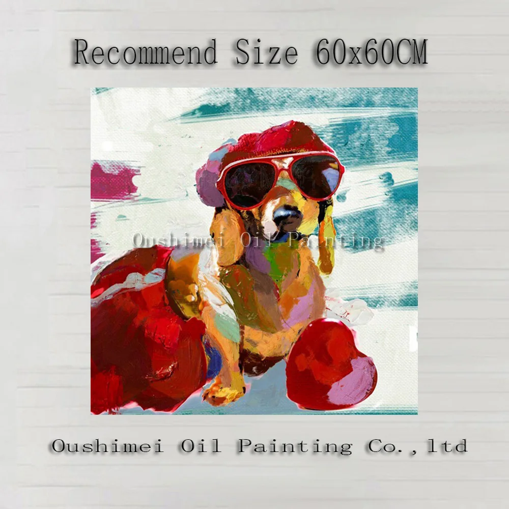 New Arrived Handmade Picture on Canvas Modern Cool Dog Wall Painting Hang Paintings For Room Decor Abstract Animals Oil Painting
New Arrived Handmade Picture on Canvas Modern Cool Dog Wall Painting Hang Paintings For Room Decor Abstract Animals Oil Painting