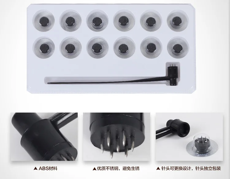 Sterile seven-star skin Disposable dermal needle with 13 replacable heads beauty massage
Sterile seven-star skin Disposable dermal needle with 13 replacable heads beauty massage