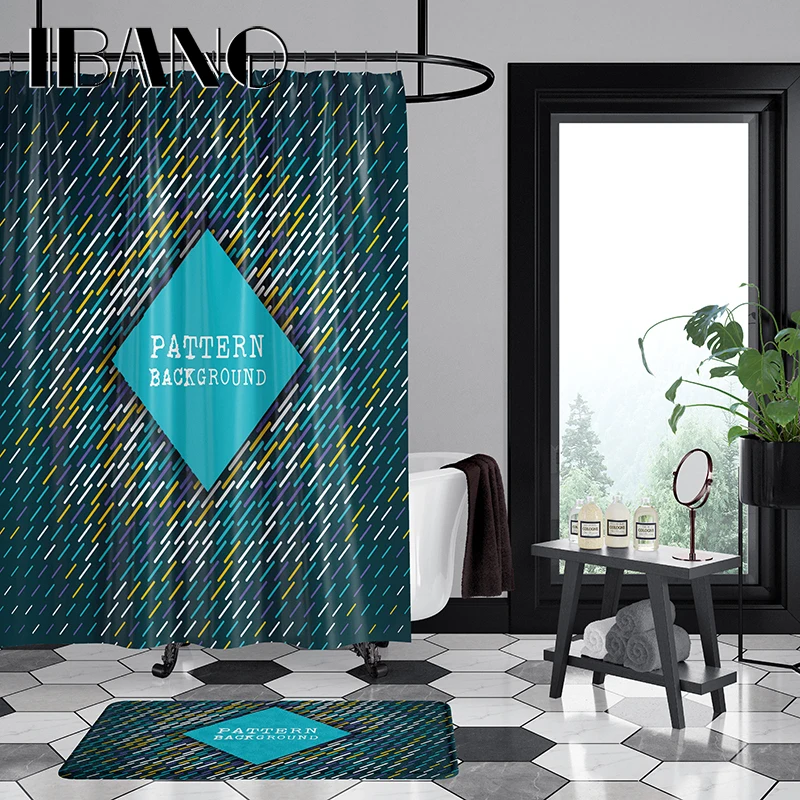 IBANO Background Design Shower Curtain Waterproof Polyester Fabric 180x180cm Bath Curtain 40x60cm Mat For The Bathroom Curtain
IBANO Background Design Shower Curtain Waterproof Polyester Fabric 180x180cm Bath Curtain 40x60cm Mat For The Bathroom Curtain