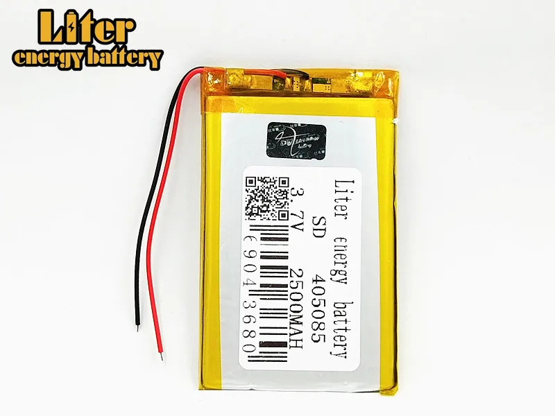 Wholesale 3.7V lithium polymer battery 405085 045085 2500mah Rechargeable Battery For MP5 DVD GPS Camera Electric Toy Tablet
Wholesale 3.7V lithium polymer battery 405085 045085 2500mah Rechargeable Battery For MP5 DVD GPS Camera Electric Toy Tablet
