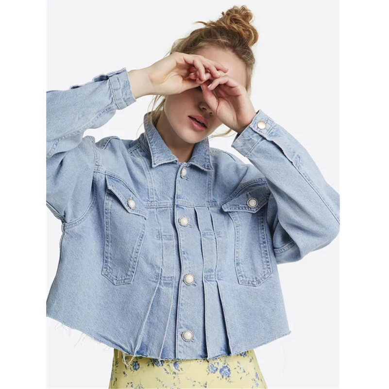 Women Suits Cowboy Beading Woman Denim Suit Coat Jeans 2 Piece Set Spring Women Suit Split Pencil Pants 2019 Short Outerwear
Women Suits Cowboy Beading Woman Denim Suit Coat Jeans 2 Piece Set Spring Women Suit Split Pencil Pants 2019 Short Outerwear