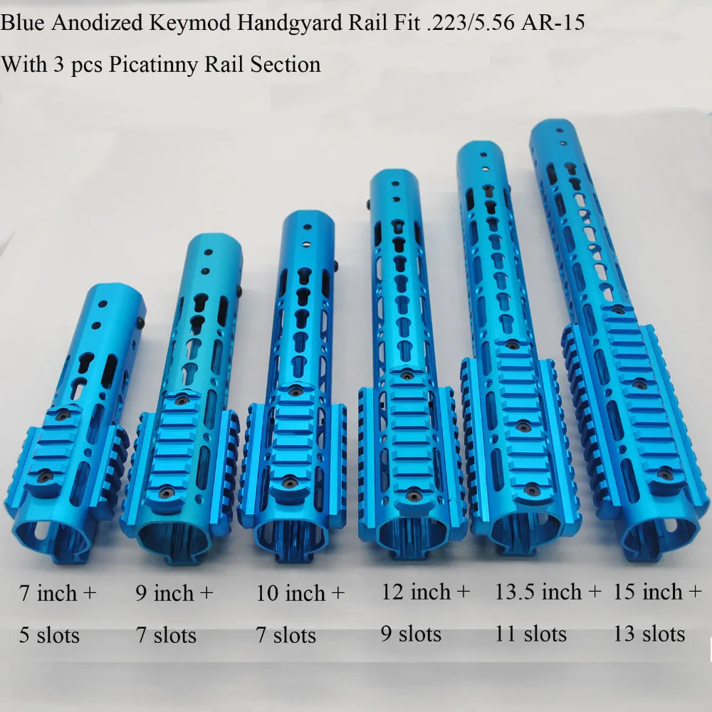 Aplus 7/9/10/12/13.5/15'' inch Keymod Handguard Free Float Picatinny Rail Mount Section System_Blue Anodized
Aplus 7/9/10/12/13.5/15'' inch Keymod Handguard Free Float Picatinny Rail Mount Section System_Blue Anodized