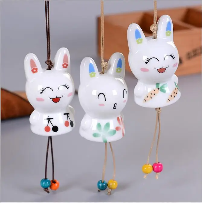 Lucky Bells Bunny Wind Chimes Car Ornaments Ceramic Door Window Wall Hanging Wind Bells Home Garden Decor 3Pcs/random
Lucky Bells Bunny Wind Chimes Car Ornaments Ceramic Door Window Wall Hanging Wind Bells Home Garden Decor 3Pcs/random