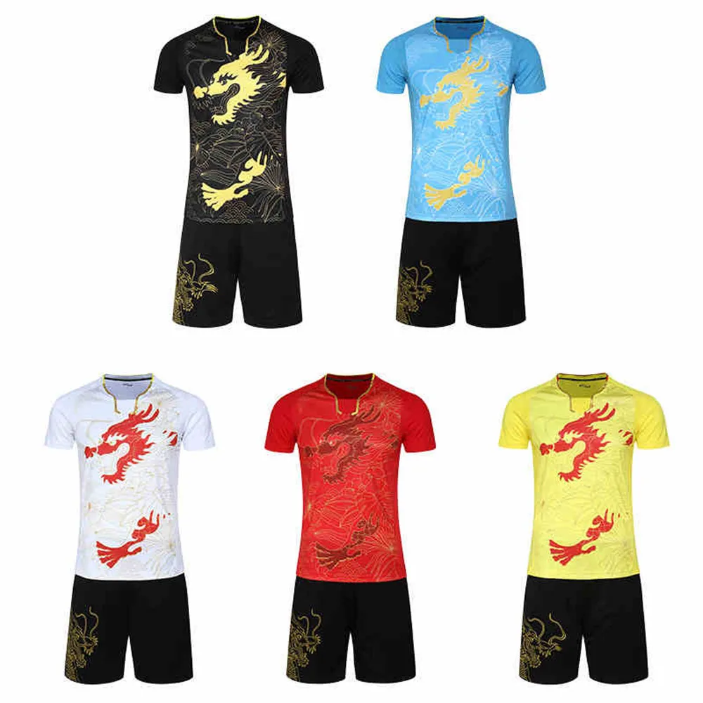 New Arrival Chinese Elements Dragon Soccer Jerseys Sets Survetement Football Kits Sports Table Tennis Badminton Training Suit
New Arrival Chinese Elements Dragon Soccer Jerseys Sets Survetement Football Kits Sports Table Tennis Badminton Training Suit
