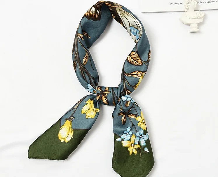 Yishine 70*70 CM Silk Scarf Women Flowers Butterfly Prints Multifunctional Square Scarves Foulard Wrap Small Hijab
Yishine 70*70 CM Silk Scarf Women Flowers Butterfly Prints Multifunctional Square Scarves Foulard Wrap Small Hijab