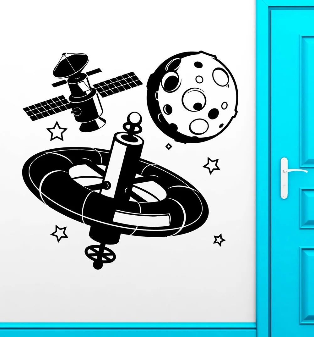 Boys Room Wall Stickers Vinyl Decal Planet Universe Space Satellite Child Kids Decor Wall Decals Wallpaper Muraux Bedroom D994
Boys Room Wall Stickers Vinyl Decal Planet Universe Space Satellite Child Kids Decor Wall Decals Wallpaper Muraux Bedroom D994